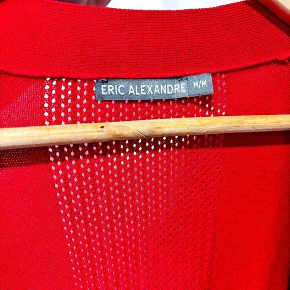 ERIC ALEXANDRE Open red cardigan - Picture 7 of 8